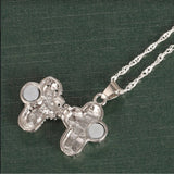 Cross Locket Pendant Necklace