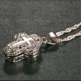 Cross Locket Pendant Necklace