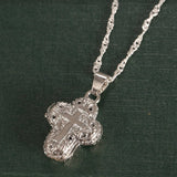 Cross Locket Pendant Necklace
