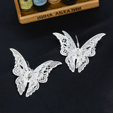 Filigree Butterfly Hook Earrings