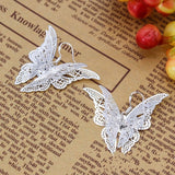Filigree Butterfly Hook Earrings