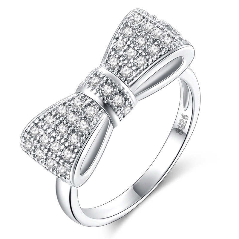 Pavé CZ Bow Ring