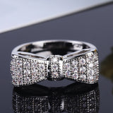 Pavé CZ Bow Ring