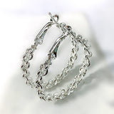 Twisted Rope Hoop Earrings