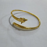 Gold Fox Tail Wrap Open Ring