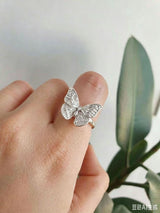 Butterfly Adjustable Open Ring