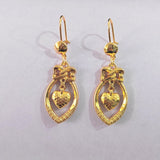 Ginkgo Leaf Cascade Drop Earrings