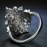 Filigree Pavé CZ Lace Cluster Ring