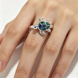 Enamel Sea Turtle Open Ring
