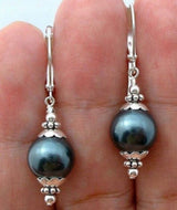Champagne Pearl-Look Bead Drop Earrings