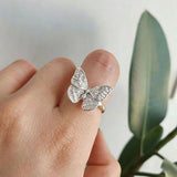 Butterfly Adjustable Open Ring