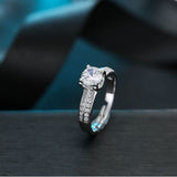 Purple Enamel Butterfly CZ Open Ring