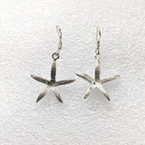 Starfish Textured Drop Earrings