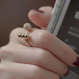 CZ Butterfly Adjustable Open Ring