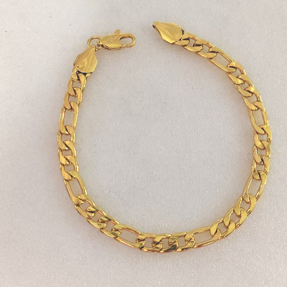 Men's Gold-Tone Figaro Chain Bracelet