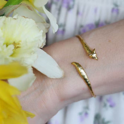 Fox Open Cuff Bangle