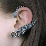 Steampunk Gear Wing Ear Cuff Earring