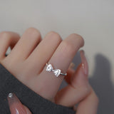 Snake Wrap CZ Dainty Open Ring