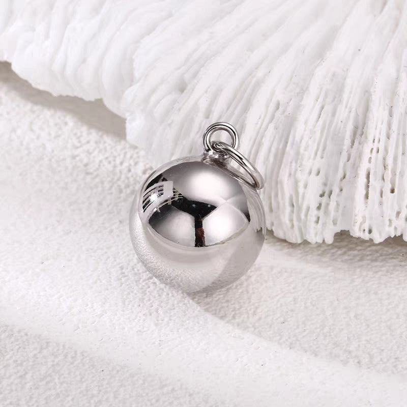 Polished Round Ball Charm Pendant