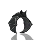 Silver Bat Wing Open Wrap Ring