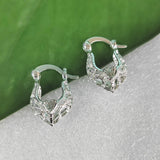 Gold Filigree Basket Creole Earrings