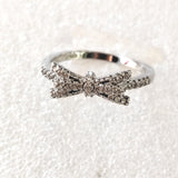 Dainty CZ Bow Ring