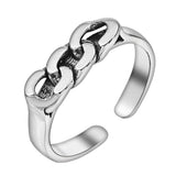 Curb Chain Link Open Cuff Ring