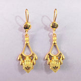 Textured Teardrop Dangle Earrings