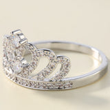 Pavé CZ Crown Tiara Ring