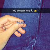 Crown Tiara CZ Band Ring