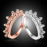 Crown Tiara CZ Band Ring