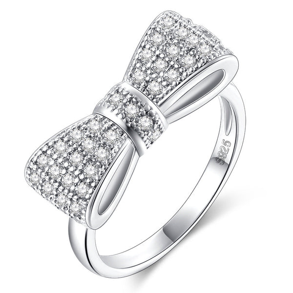 Pavé CZ Bow Ring
