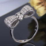 Pavé CZ Bow Ring