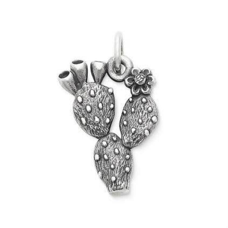 Prickly Pear Cactus Charm Pendant