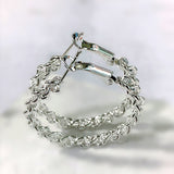 Twisted Rope Hoop Earrings