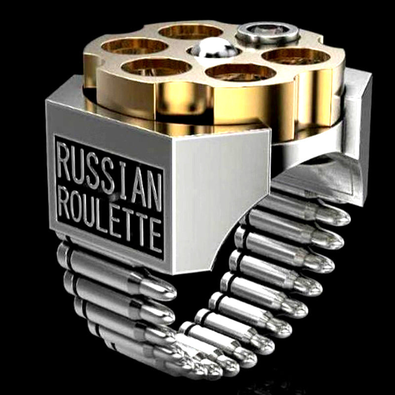 Russian Roulette Revolver Bullet Ring