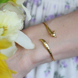 Gold Fox Tail Wrap Open Ring