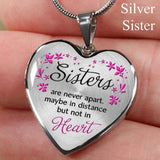 To My Daughter Heart Message Pendant Necklace