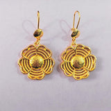 Textured Teardrop Dangle Earrings