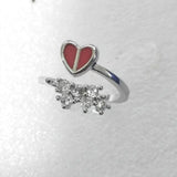 Snake Wrap CZ Dainty Open Ring