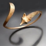 Gold Fox Tail Wrap Open Ring