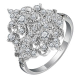 Filigree Pavé CZ Lace Cluster Ring