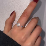 CZ Butterfly Adjustable Open Ring