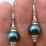 Champagne Pearl-Look Bead Drop Earrings