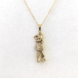 Embracing Couple Pendant Necklace
