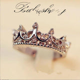 Rose Gold Tiara Crown CZ Ring