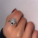 Purple Enamel Butterfly CZ Open Ring