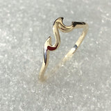 Dainty Ocean Wave Gold-Tone Ring