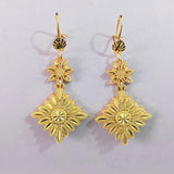 Ginkgo Leaf Cascade Drop Earrings