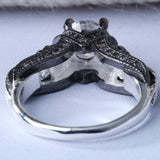 Skull Gothic CZ Solitaire Ring